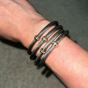 David Yurman Classic Cable Station Bracelet